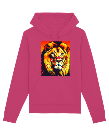 Lion Pop Art Raspberry