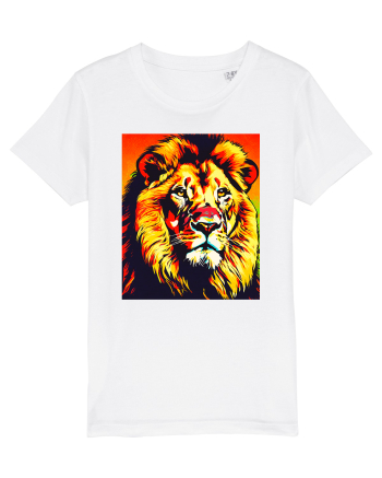 Lion Pop Art White