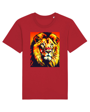Lion Pop Art Red