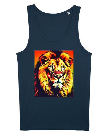 Lion Pop Art Navy
