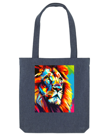 Lion Pop Art Midnight Blue