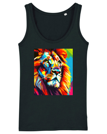 Lion Pop Art Black
