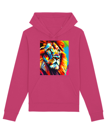 Lion Pop Art Raspberry