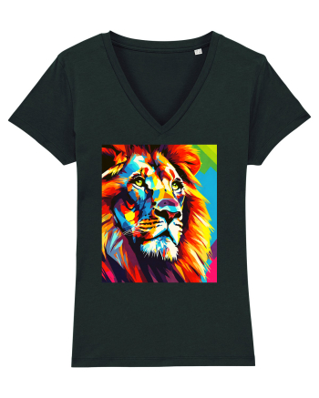 Lion Pop Art Black