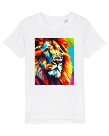 Lion Pop Art White