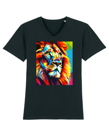 Lion Pop Art Black