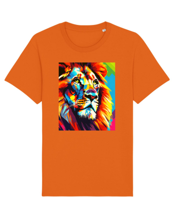 Lion Pop Art Bright Orange