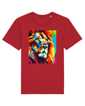 Lion Pop Art Red