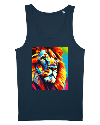 Lion Pop Art Navy