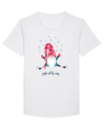 Elf saritor Tricou mânecă scurtă guler larg Bărbat Skater