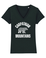 Carpathian Mountains.Muntii Carpati Tricou mânecă scurtă guler V Damă Evoker