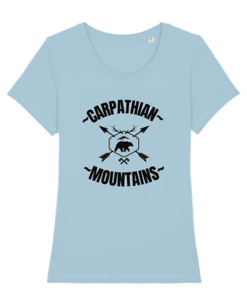 Carpathian Mountains.Muntii Carpati Sky Blue