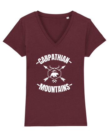Carpathian Mountains.Muntii Carpati Burgundy