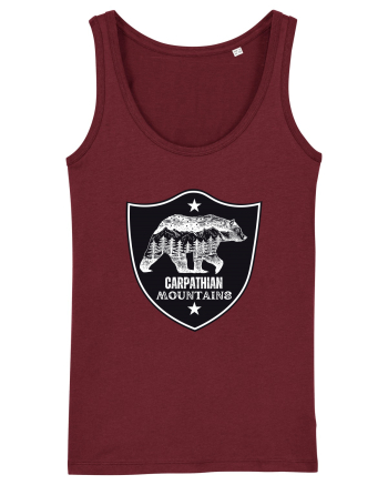 Carpathian Mountains.Muntii Carpati Burgundy