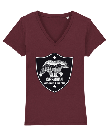 Carpathian Mountains.Muntii Carpati Burgundy