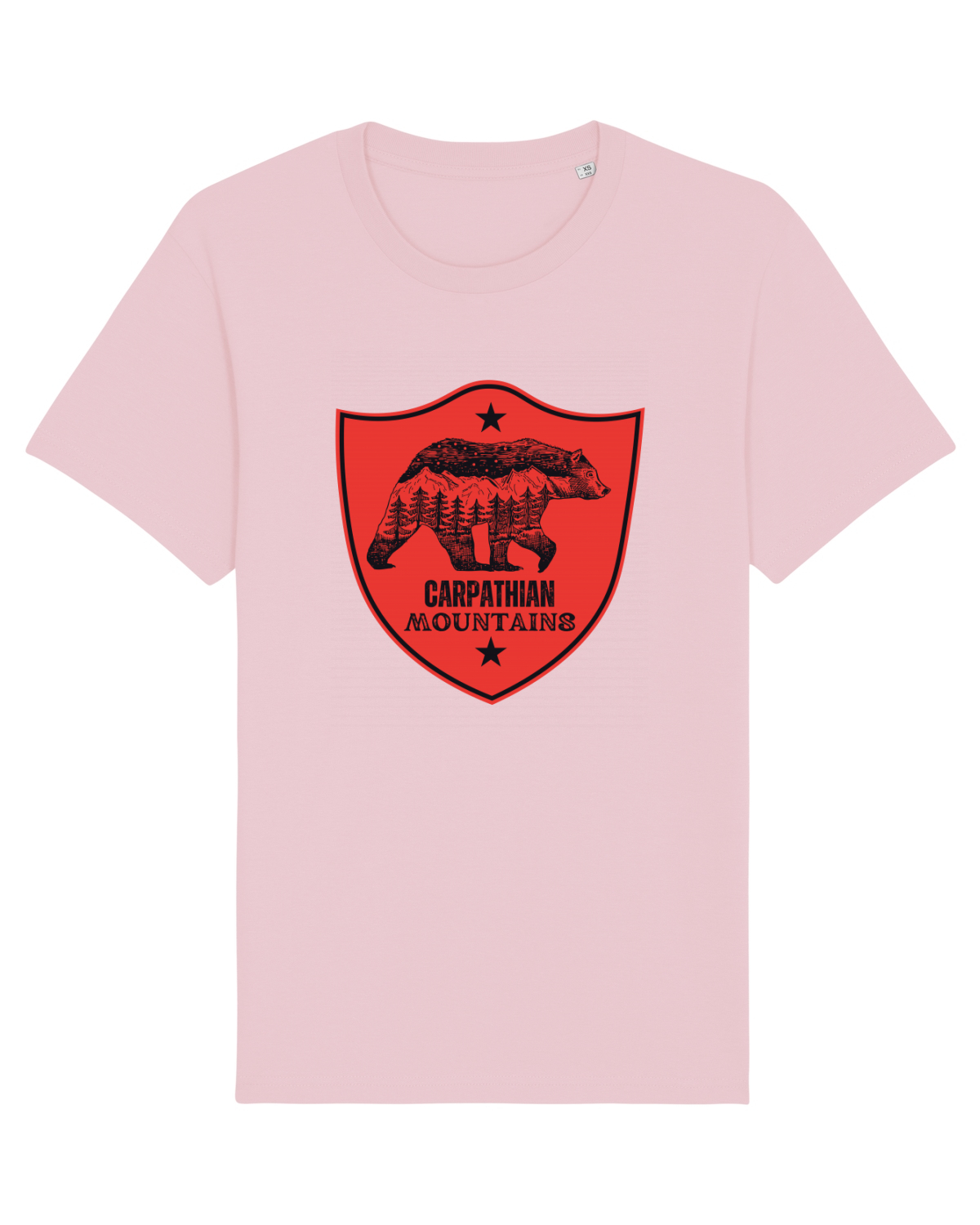 Tricou mânecă scurtă Unisex Rocker Cotton Pink
