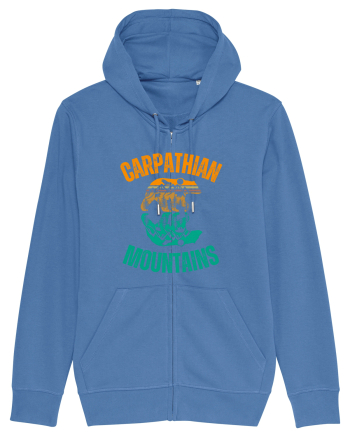 Carpathian Mountains.Muntii Carpati Bright Blue