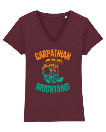 Carpathian Mountains.Muntii Carpati Burgundy