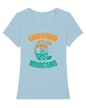 Carpathian Mountains.Muntii Carpati Sky Blue
