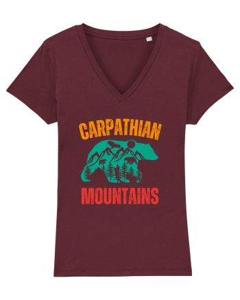 Carpathian Mountains.Muntii Carpati Burgundy