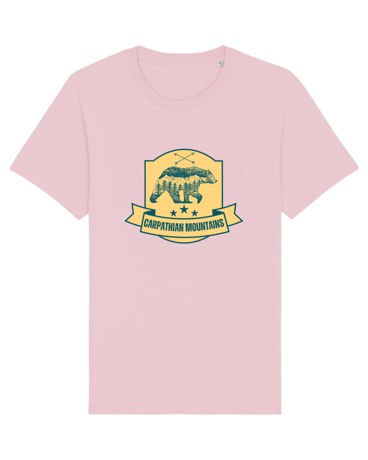 Tricou mânecă scurtă Unisex Rocker Cotton Pink