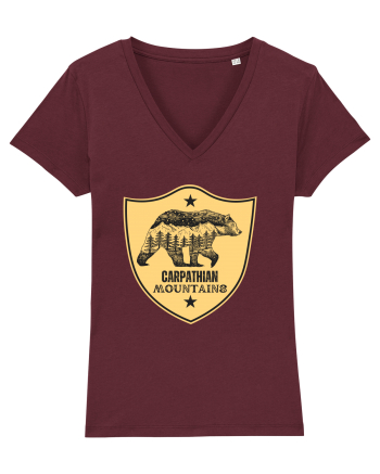 Carpathian Mountains.Muntii Carpati Burgundy