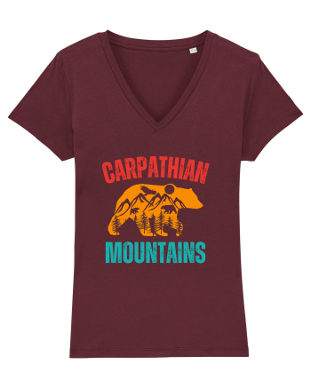 Carpathian Mountains.Muntii Carpati Burgundy