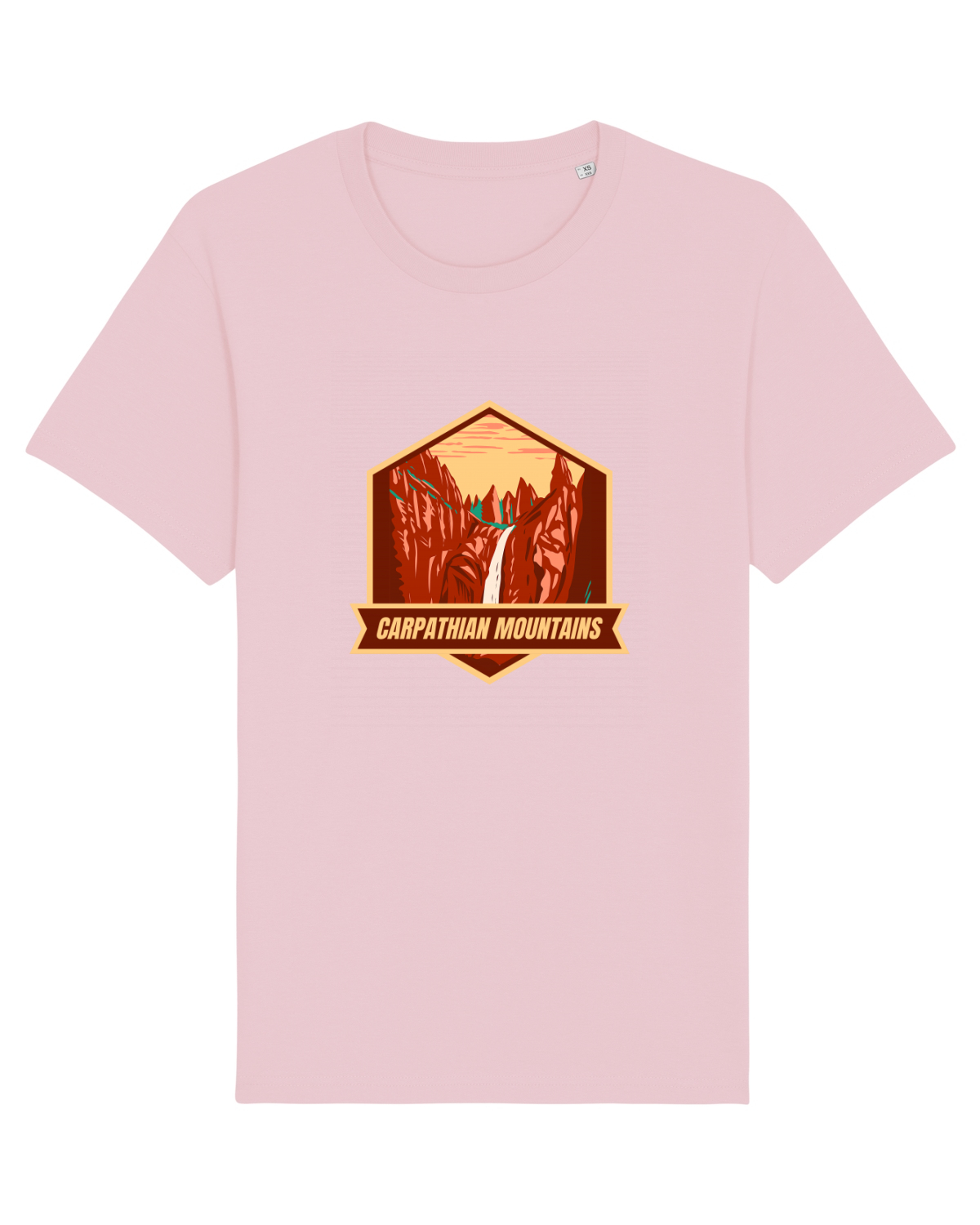 Tricou mânecă scurtă Unisex Rocker Cotton Pink