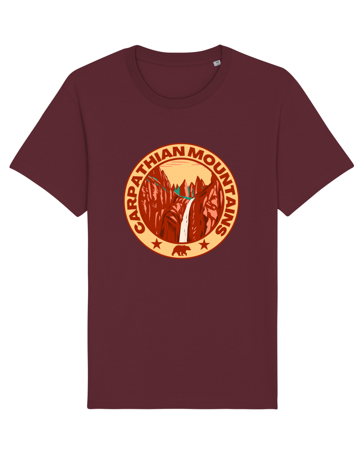 Tricou mânecă scurtă Unisex Rocker Burgundy