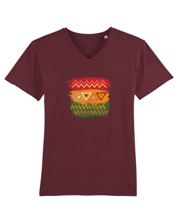 African Design Burgundy