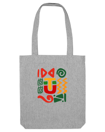Africa Tribal Pattern Heather Grey