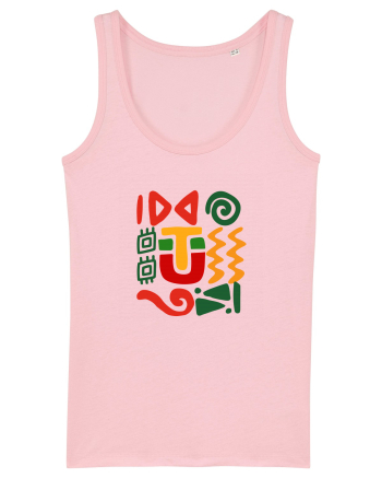 Africa Tribal Pattern Cotton Pink
