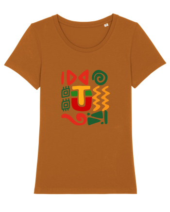 Africa Tribal Pattern Roasted Orange