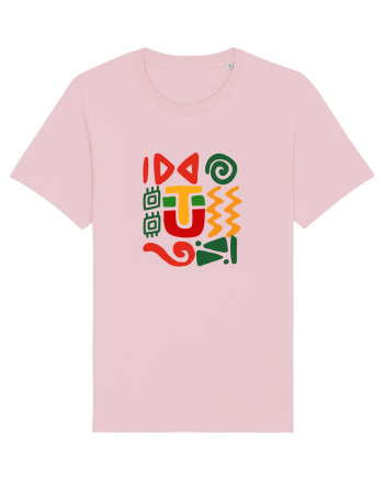 Africa Tribal Pattern Cotton Pink