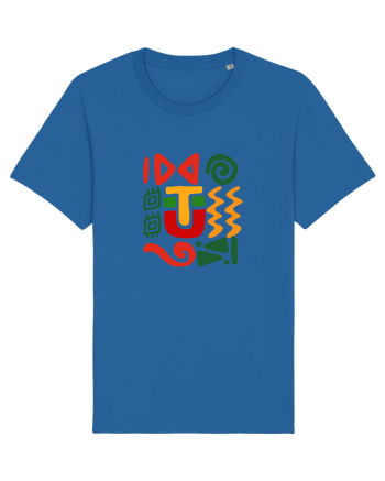 Africa Tribal Pattern Royal Blue
