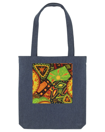 African Pattern Midnight Blue