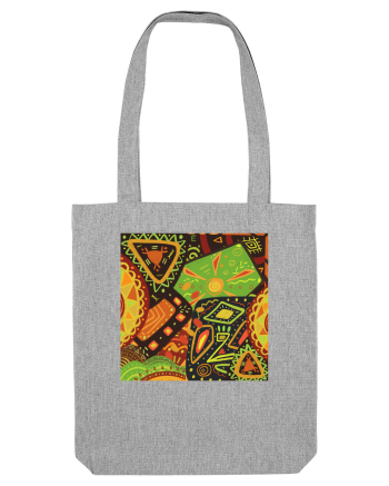 African Pattern Heather Grey