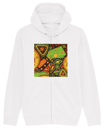 African Pattern White