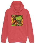 African Pattern Hanorac cu fermoar Unisex Connector