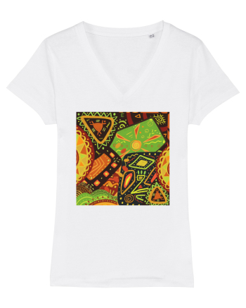 African Pattern White