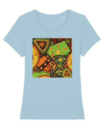 African Pattern Sky Blue