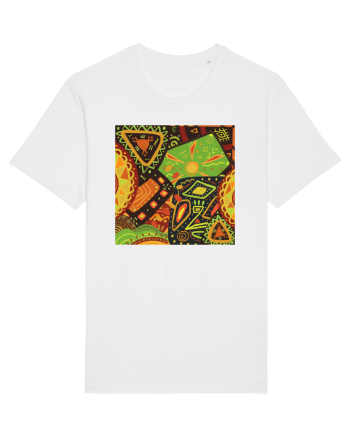 African Pattern White