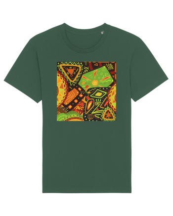 African Pattern Bottle Green