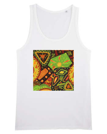 African Pattern White