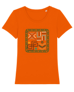 Square Tricou mânecă scurtă guler larg fitted Damă Expresser