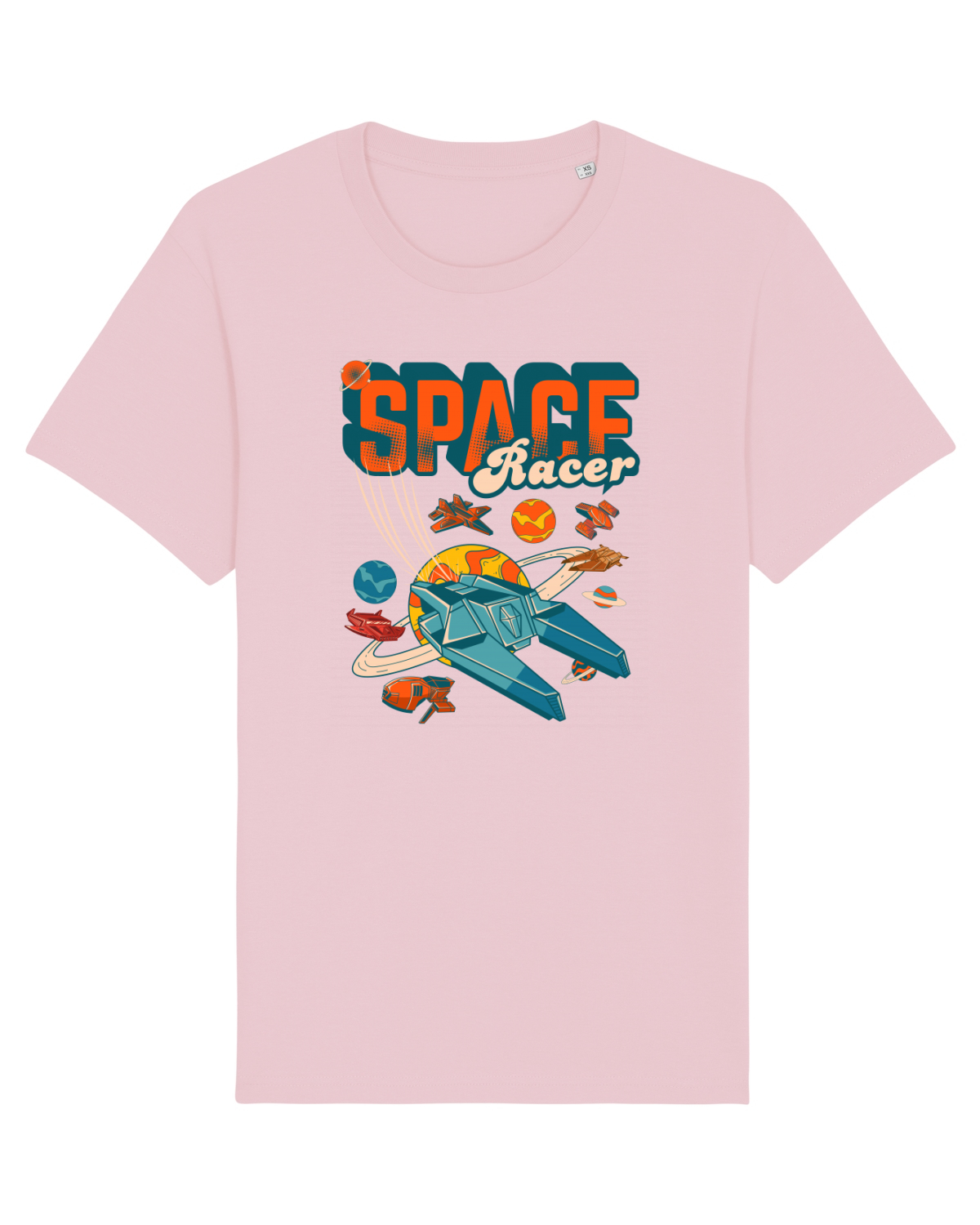 Tricou mânecă scurtă Unisex Rocker Cotton Pink