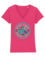 Space Racer Tricou mânecă scurtă guler V Damă Evoker