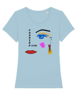 Fashion lover Tricou mânecă scurtă guler larg fitted Damă Expresser