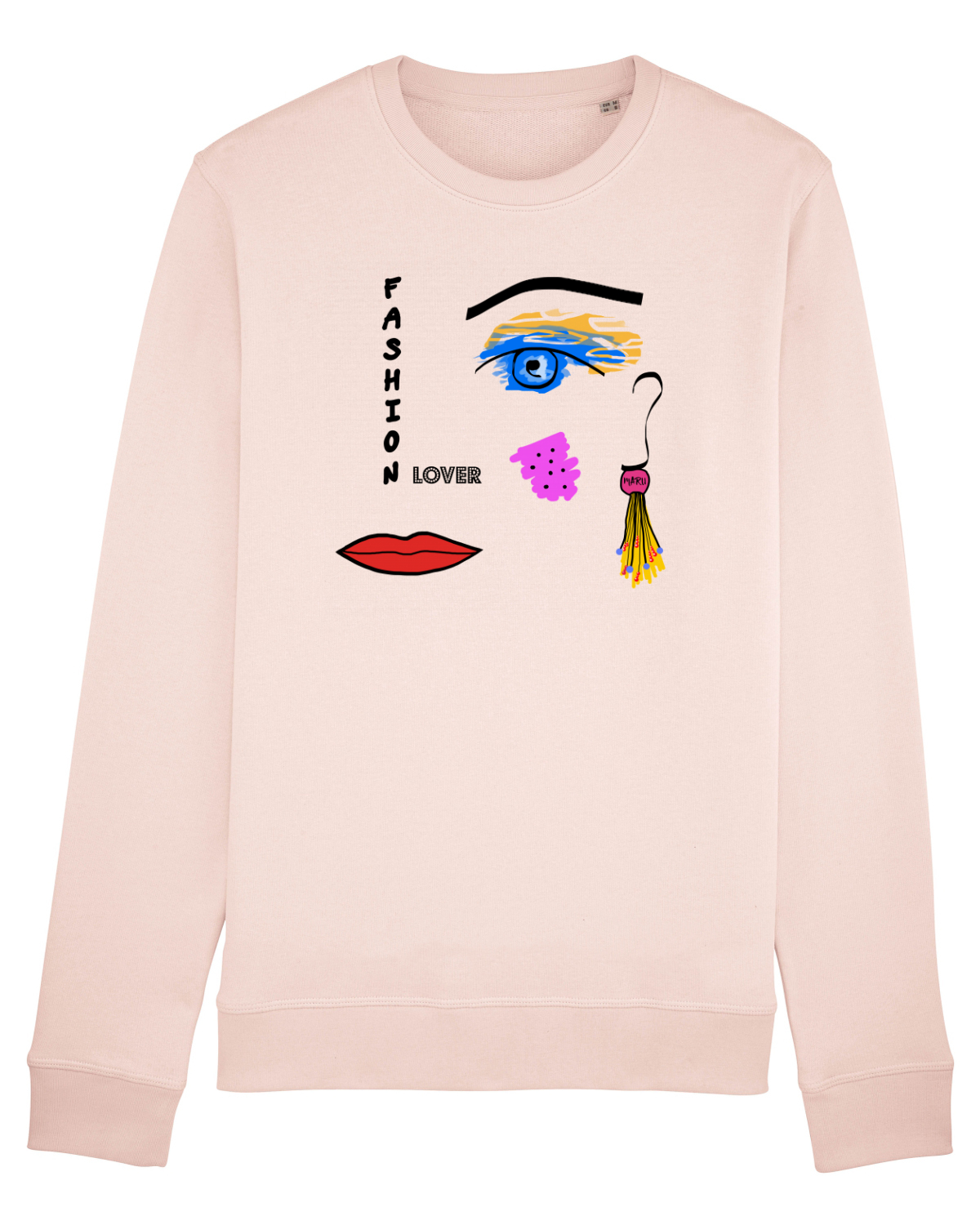Bluză mânecă lungă Unisex Rise Candy Pink