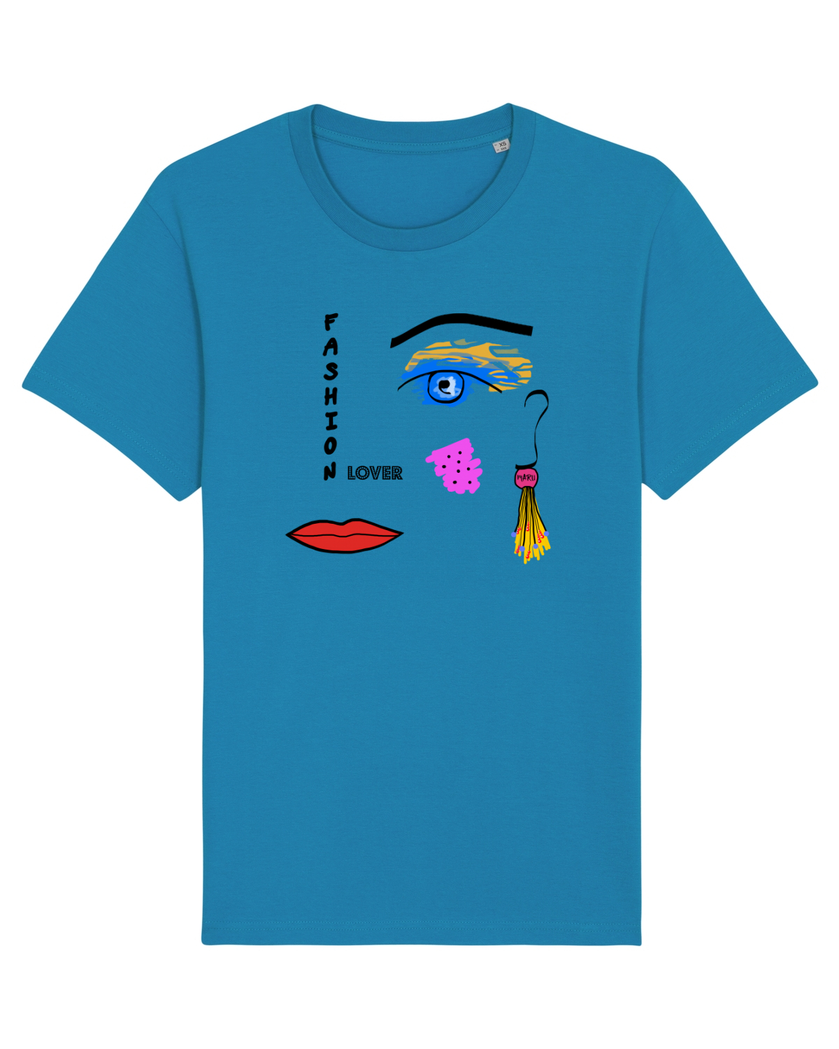 Tricou mânecă scurtă Unisex Rocker Azur